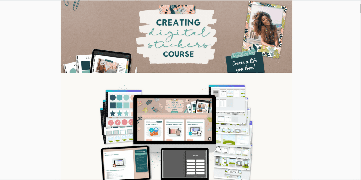 creating digital stickers course